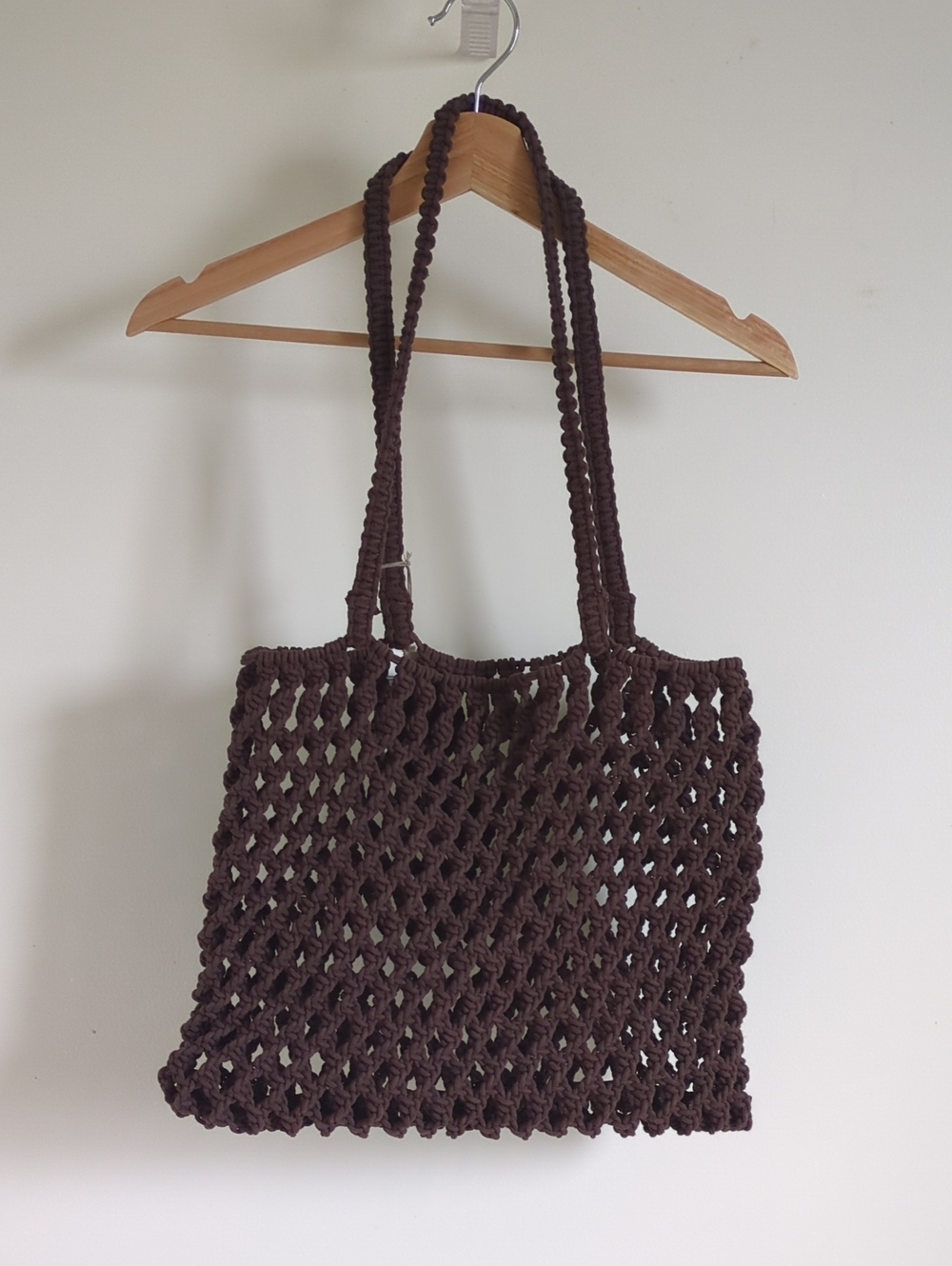 Brown Macramé Tote Bag – A New Day Target